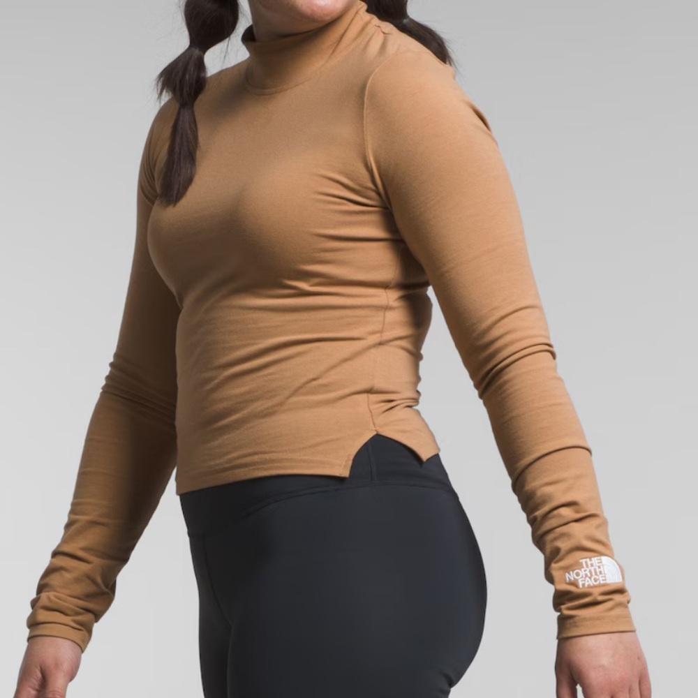 NORTH FACE WOMEN'S LONG SLEEVE EVOLUTION FITTED MOCK NECK size M